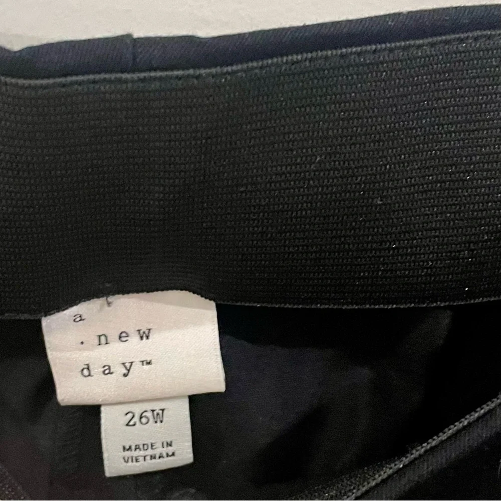 NWT Target A New Day Women's Plus Size High-Rise Skinny Ankle Pants - Black 26W - Picture 5 of 8